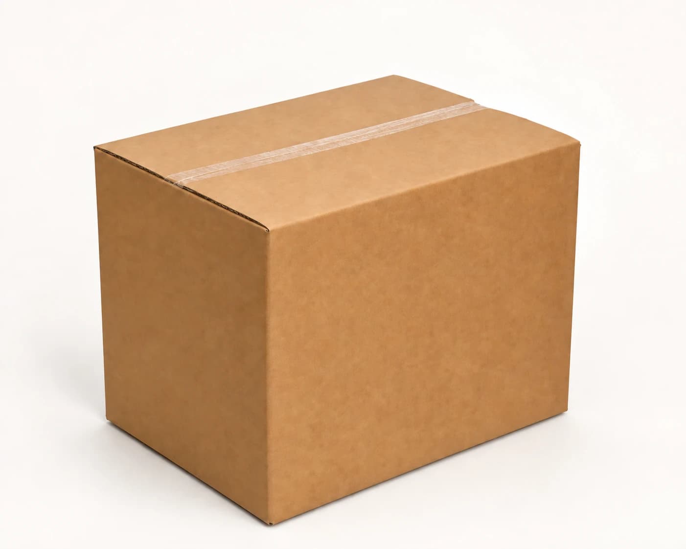 Retouched reference of an unprinted shipping carton